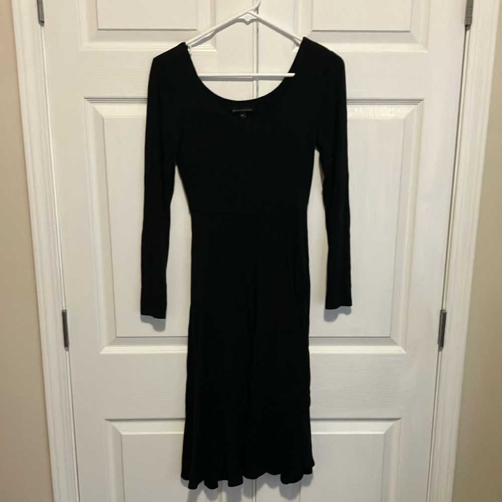 Elegant Black Long Sleeve Dress